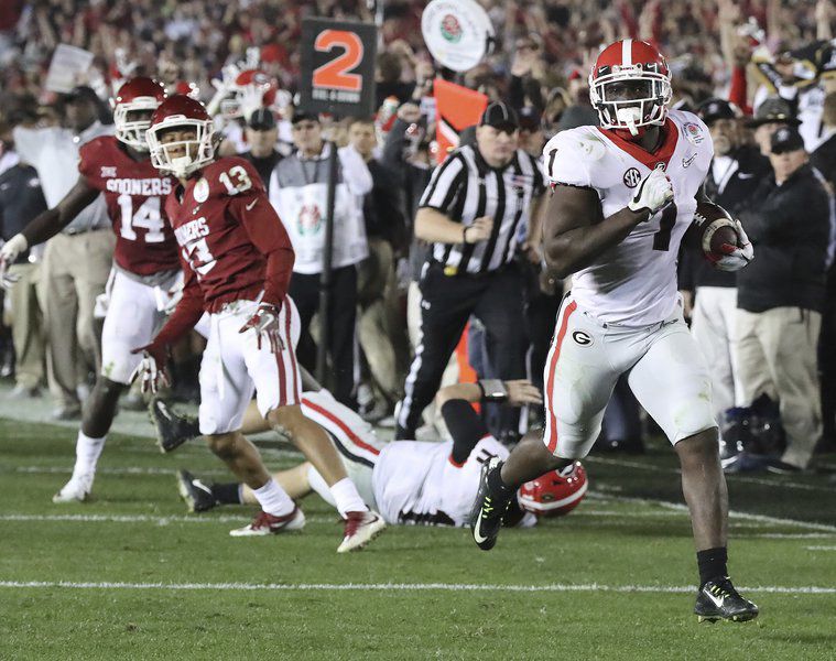 Nick Chubb, Sony Michel lead Bulldogs on an emotional Senior Day