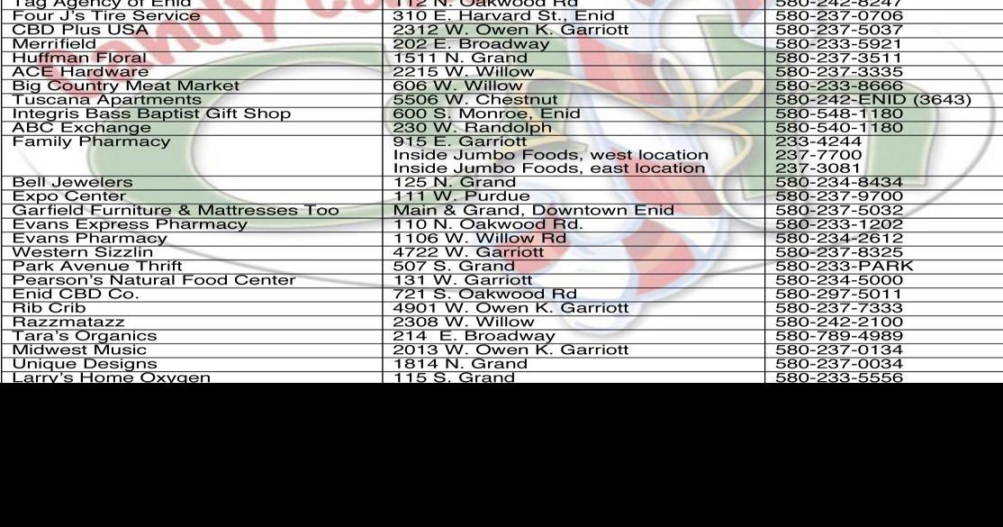 Candy Cane Cash merchants for 2018 Candy Cane Cash