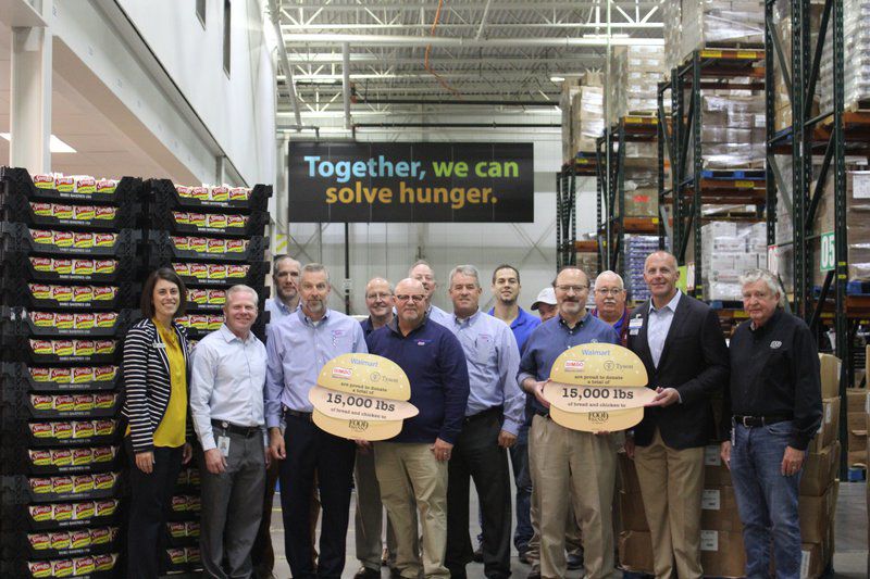 Tyson Gives 10 000 Pounds Of Chicken To Benefit Regional Food Bank