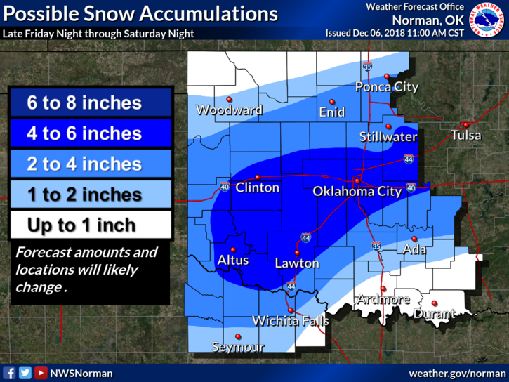 Winter weather forecast improves for Enid area News