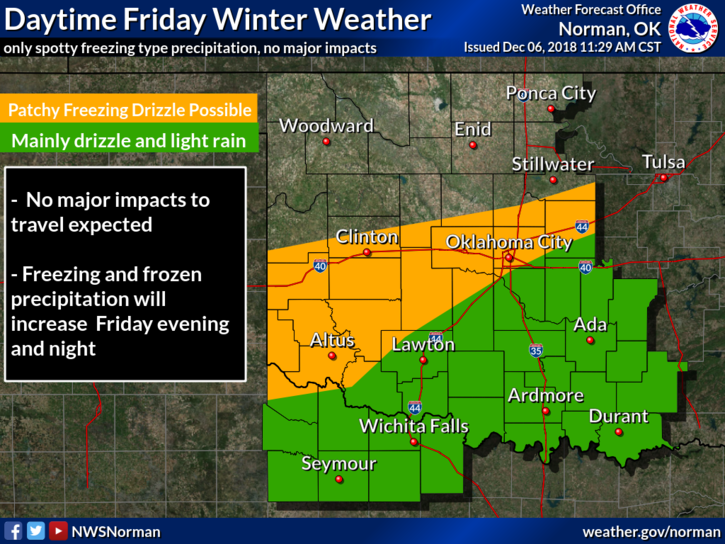 Winter weather forecast improves for Enid area News