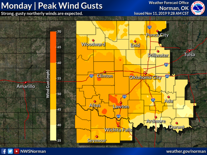 Updated High Winds Power Outages Hit Northwest Oklahoma Local