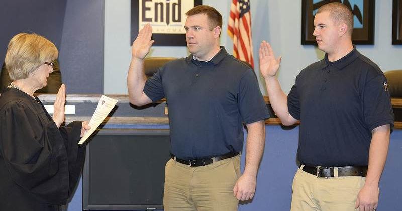 Two officers take their oath of duty | Local News | enidnews.com