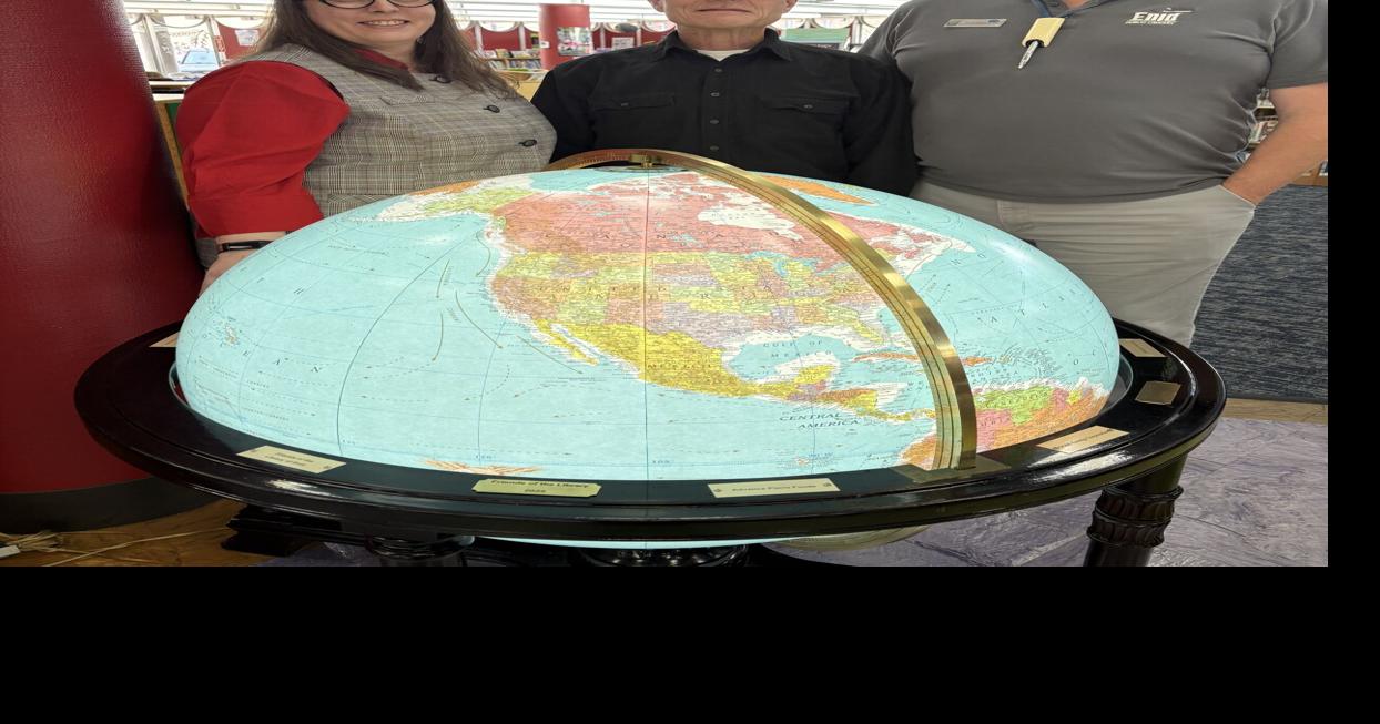 Oklahoma back on library globe