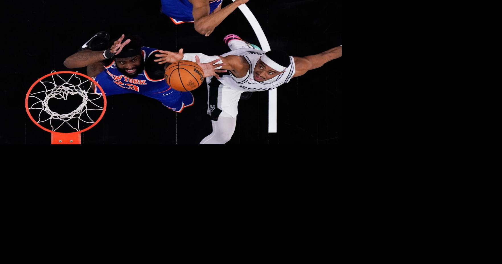 Wemby misses at the end, Knicks beat Spurs 105-104 for 2-0 lead in NBA Finals