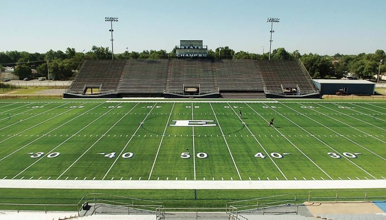 Cherokee High School's Football Stadium Artificial Turf Renovation by  Sports Turf Company 