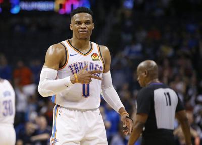 Westbrook Inspired On Historic Night Thunder Nba Enidnews Com