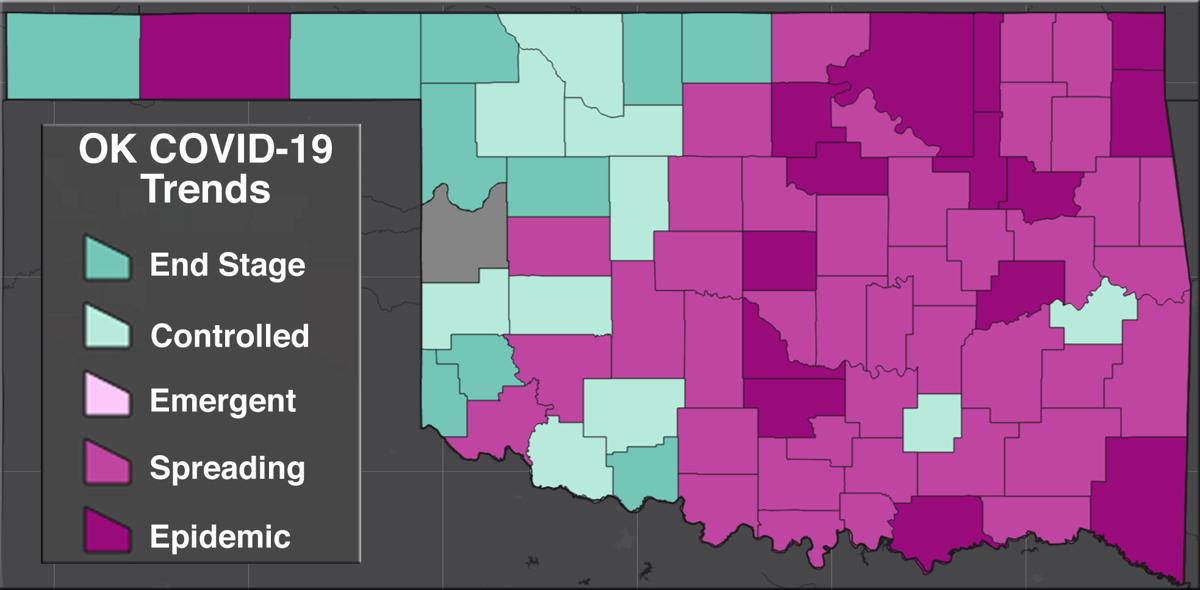 Oklahoma tops 15,000 total COVID19 cases, with 526 new positive tests