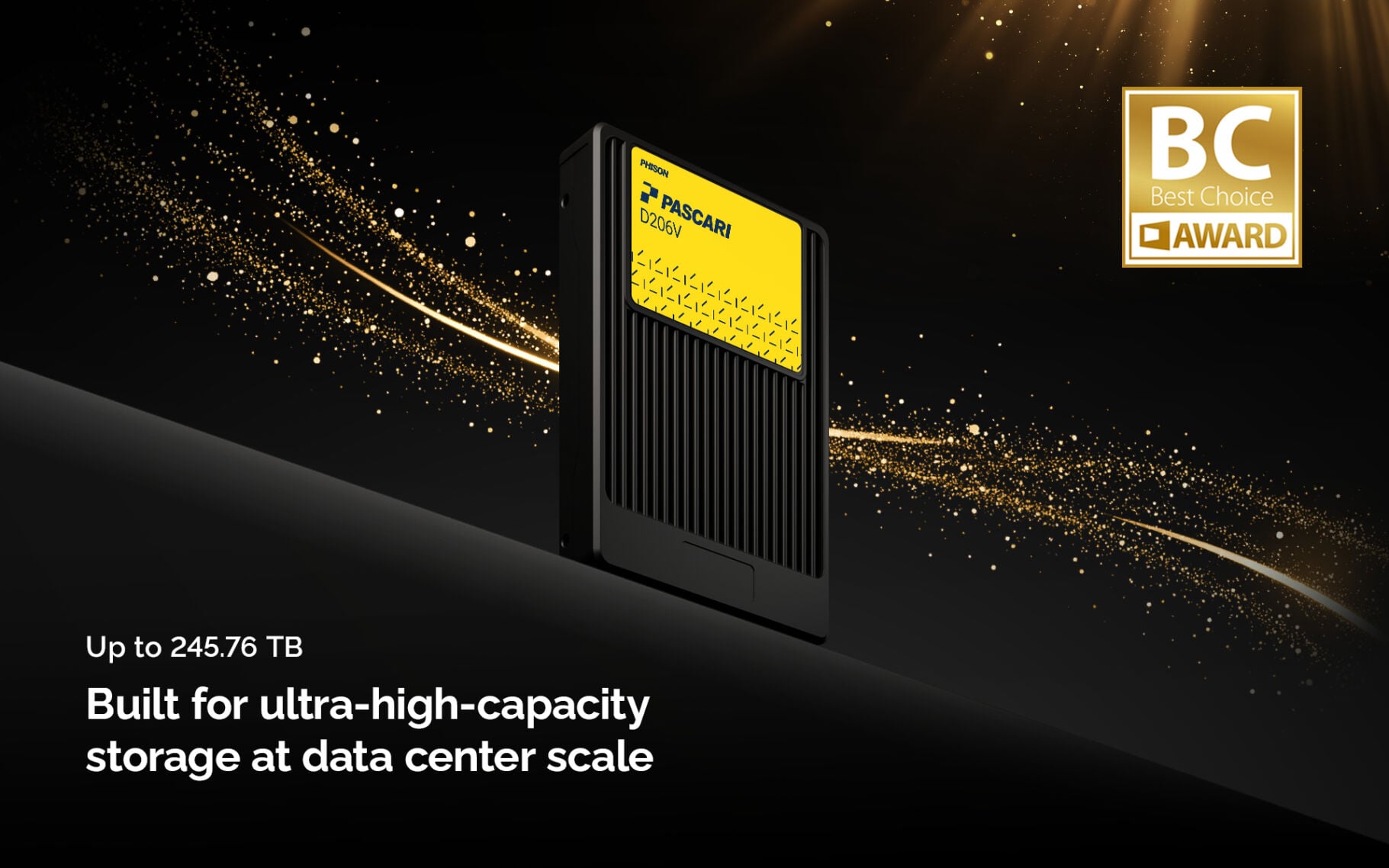 Phisons Pascari Enterprise Storage mit dem COMPUTEX Best Choice