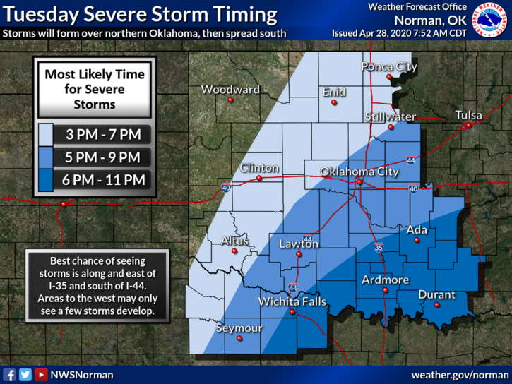 Severe weather possible for Enid area Tuesday News