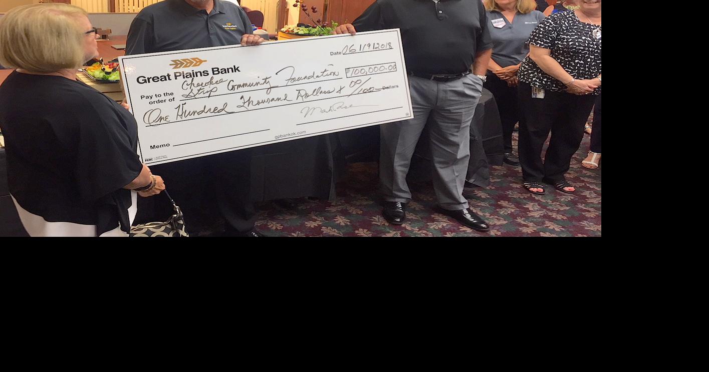 Great Plains Bank gives 100,000 to local foundation Community