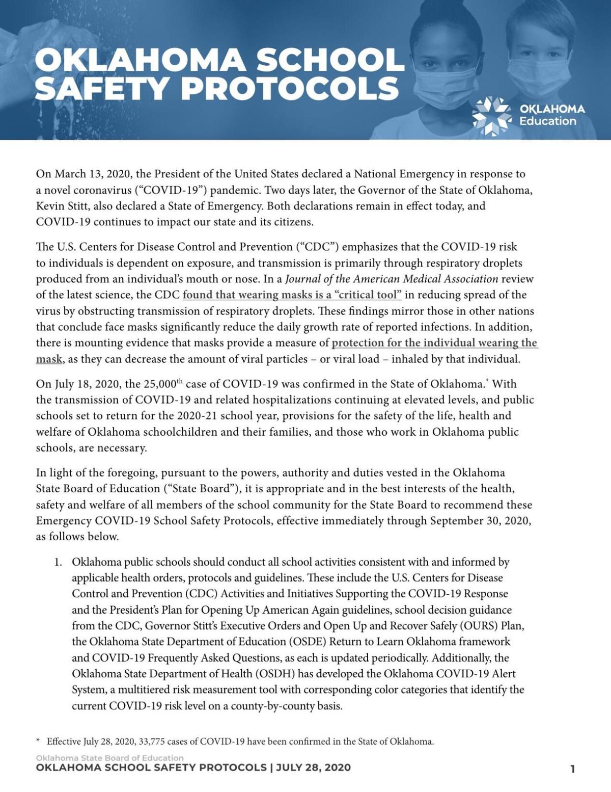 Eps Board Votes To Follow State Covid 19 Recommendations Covid19 Enidnews Com