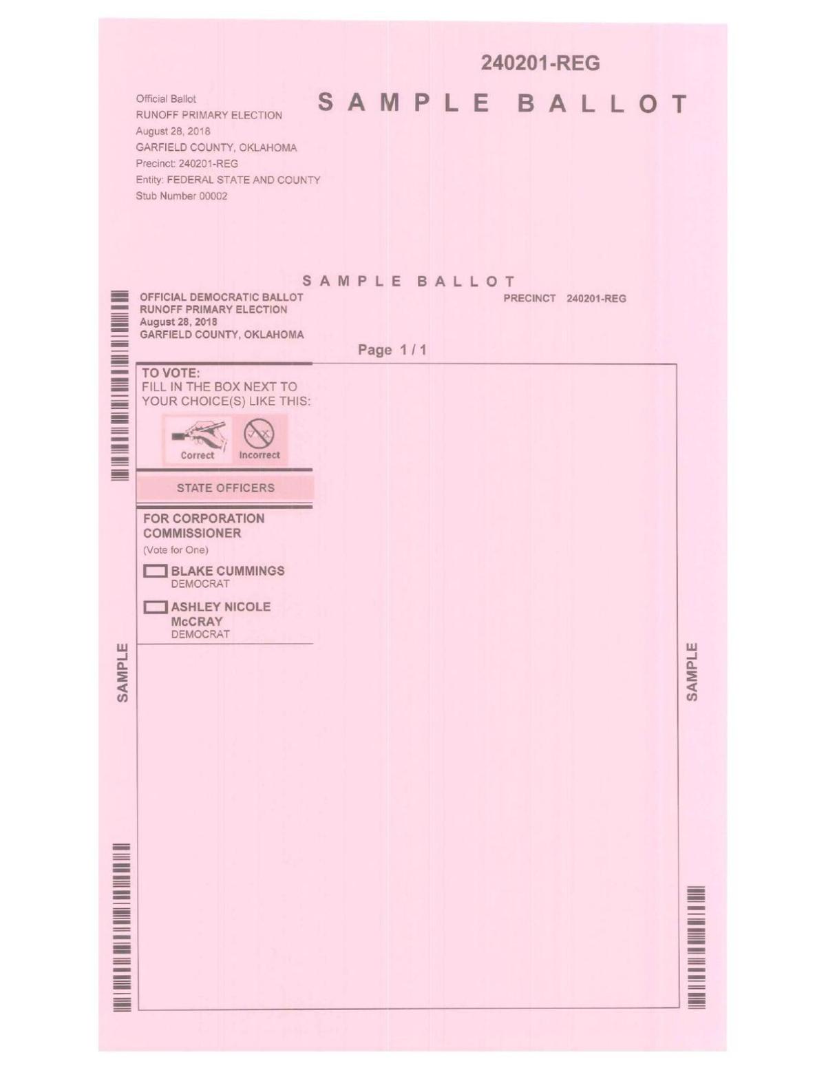 Democratic Sample Ballot Enidnews Com