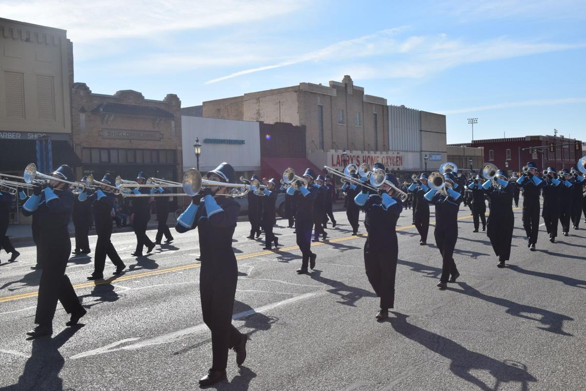 high school marching band parade