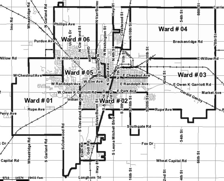 Enid Ok Ward Map City Of Enid Ward Map.jpg | | Enidnews.com