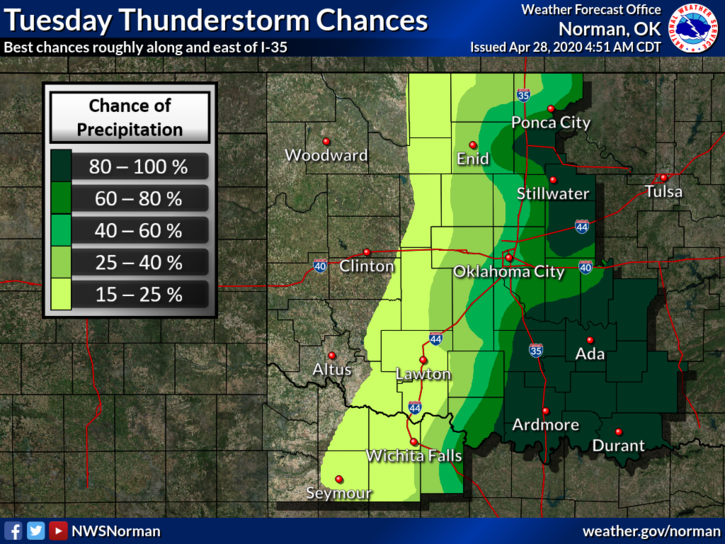 Severe weather possible for Enid area Tuesday News