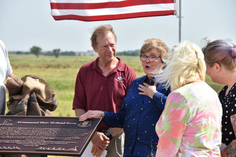 Ducks Unlimited, Dept. of Wildlife dedicate project at Drummond Flats