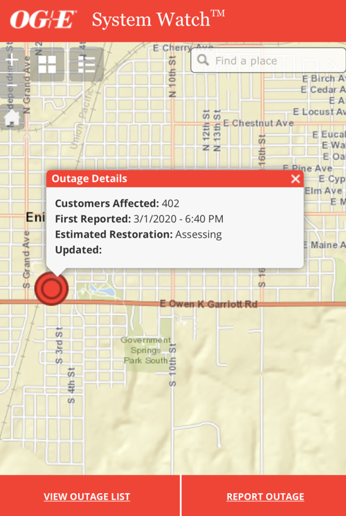 Og E Reports Power Outage In Downtown Enid News Enidnews Com