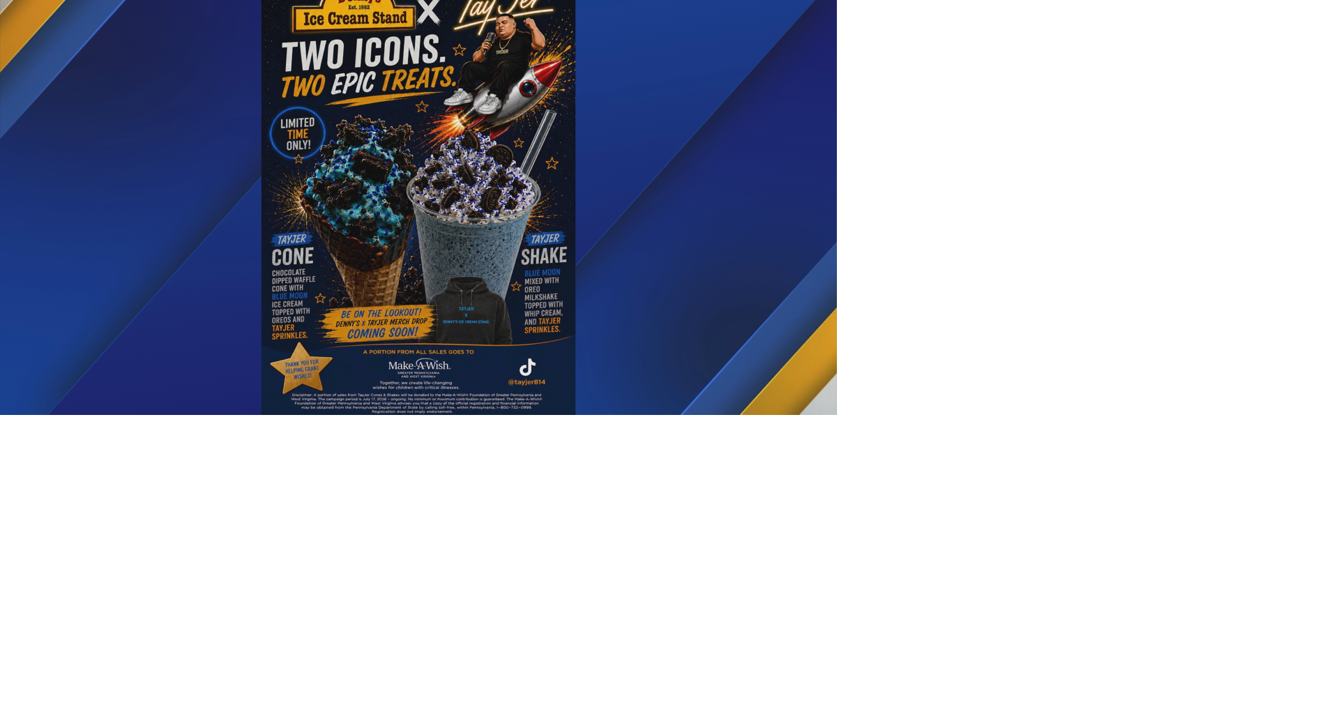 Erie’s Denny’s Debuts TayJer Treats for Good Cause