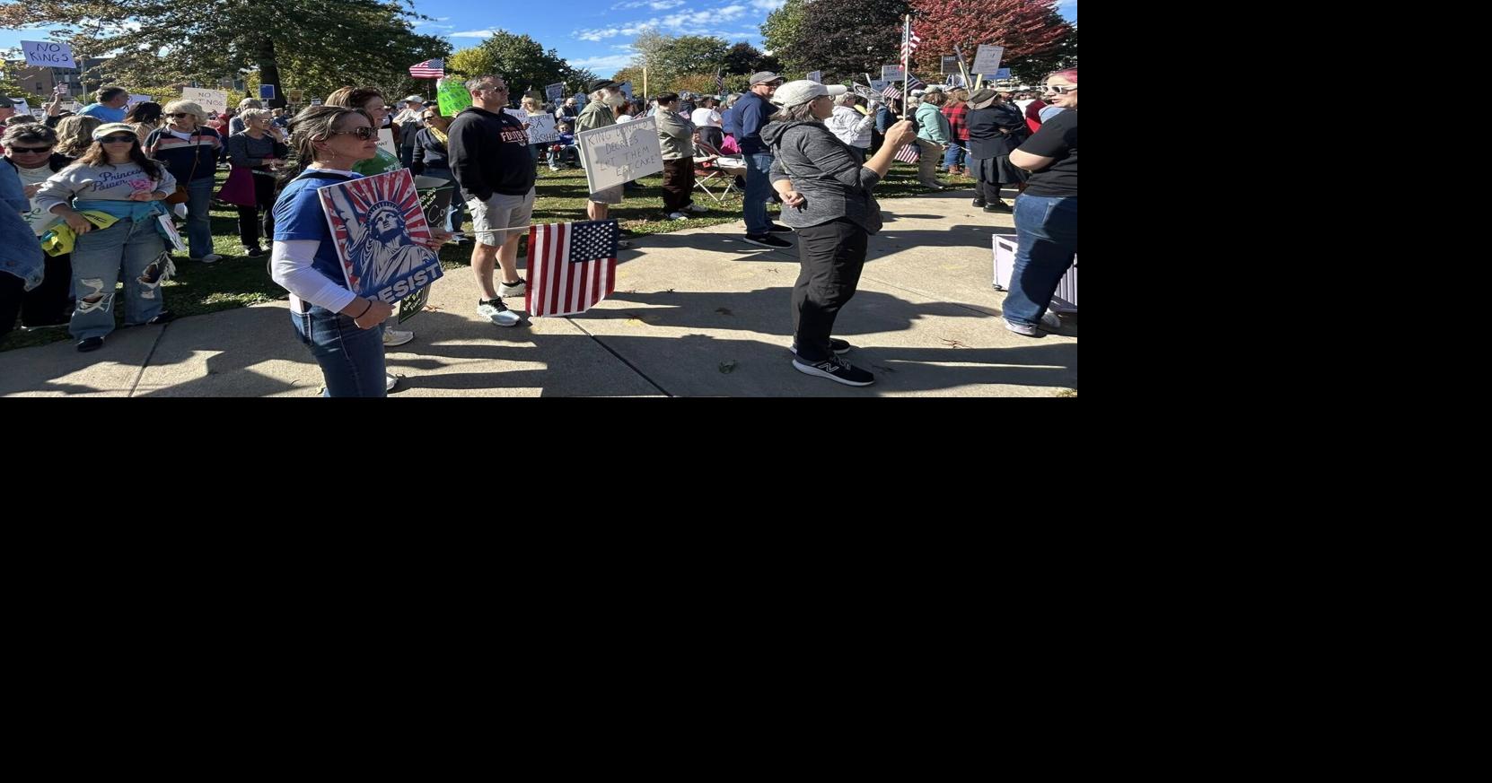 Hundreds Gather in Perry Square for No King’s Day Rally | Local News ...