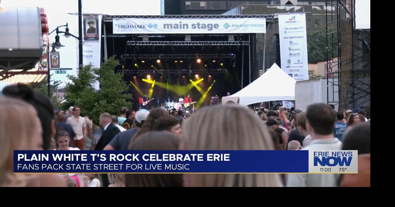 Plain White T’s Headline Celebrate Erie as Crowds Fill State Street