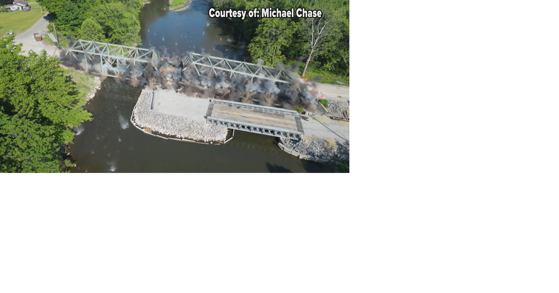 Route 6 Bridge Demolished in Crawford County