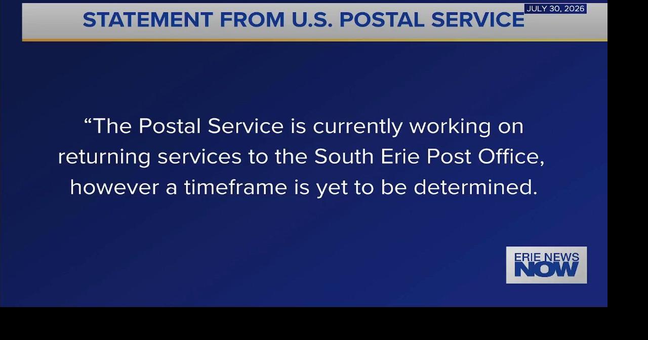 Over 300 Erie Residents Sign Petition to Reopen South Erie Post Office