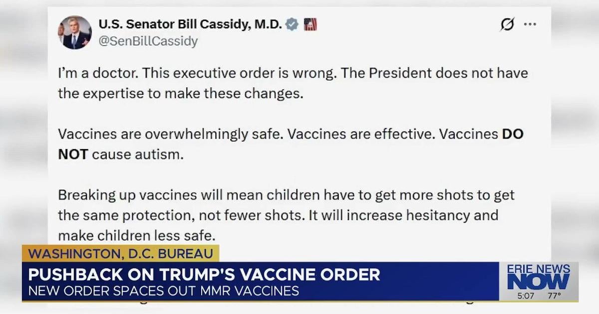 Medical Experts, Republican Senator Raise Concerns on Trump's Childhood Vaccine Executive Order