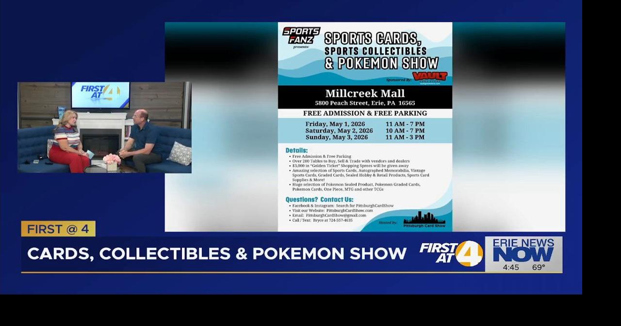 First at 4: Sports Cards, Collectibles & Pokemon Show at the Millcreek Mall  | Latest Video | erienewsnow.com