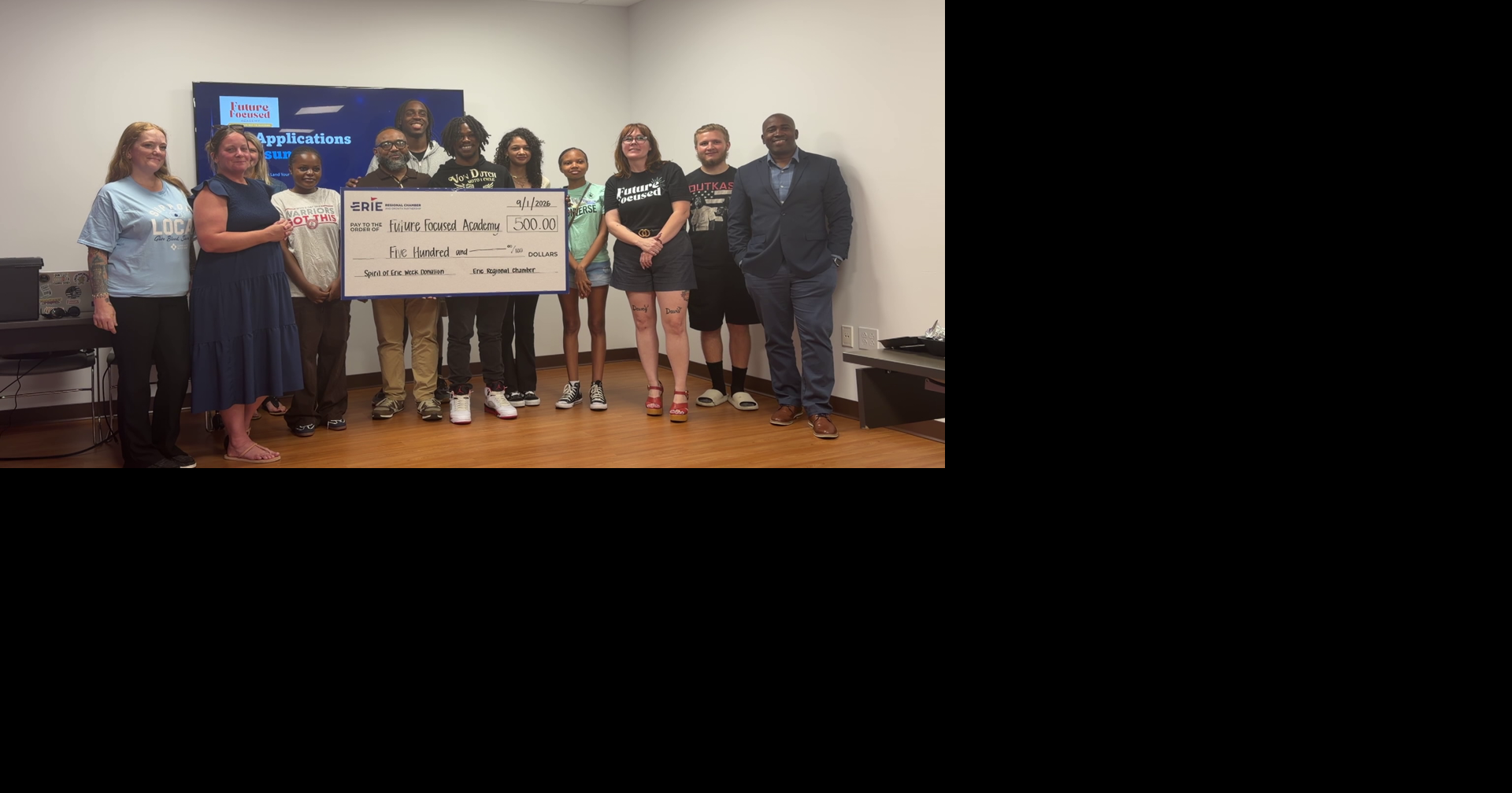 Erie Regional Chamber Presents Donation to Future Focused Academy