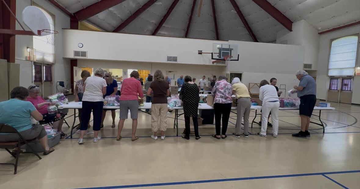 Multiple Churches Assemble Disaster Relief Hygiene Kits