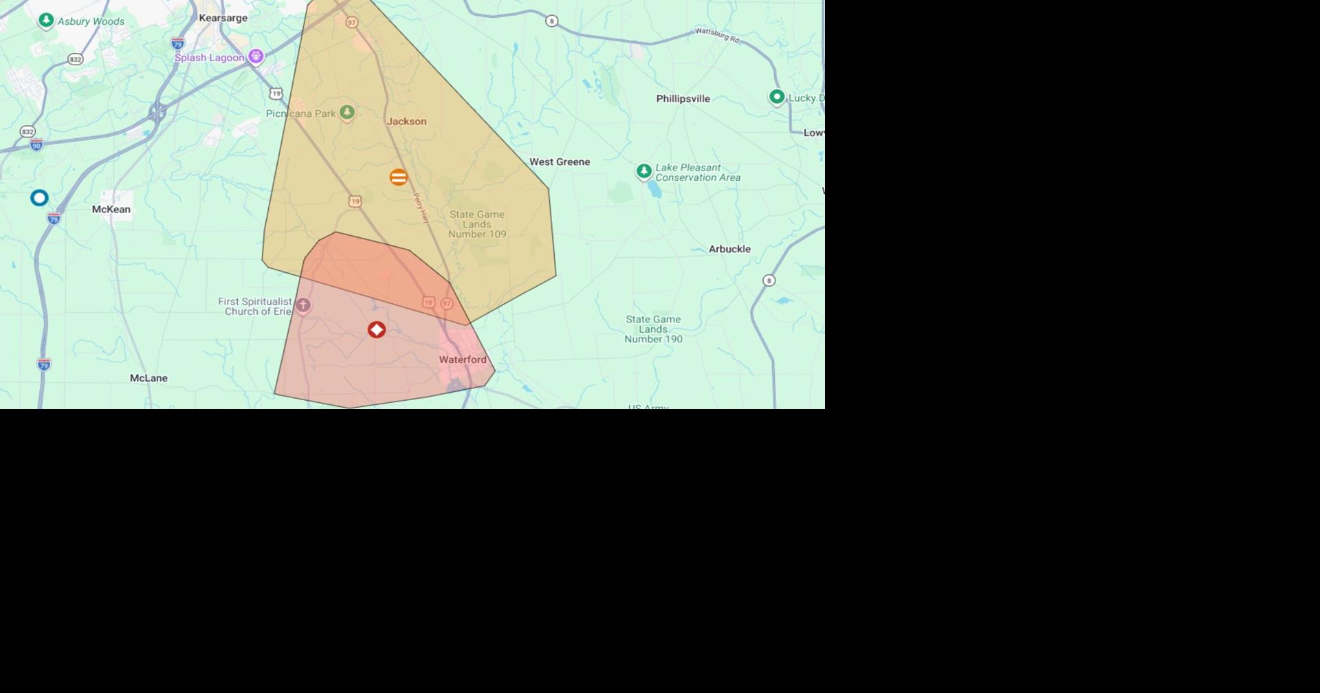 Over 2,000 Customers Without Power in Waterford Area