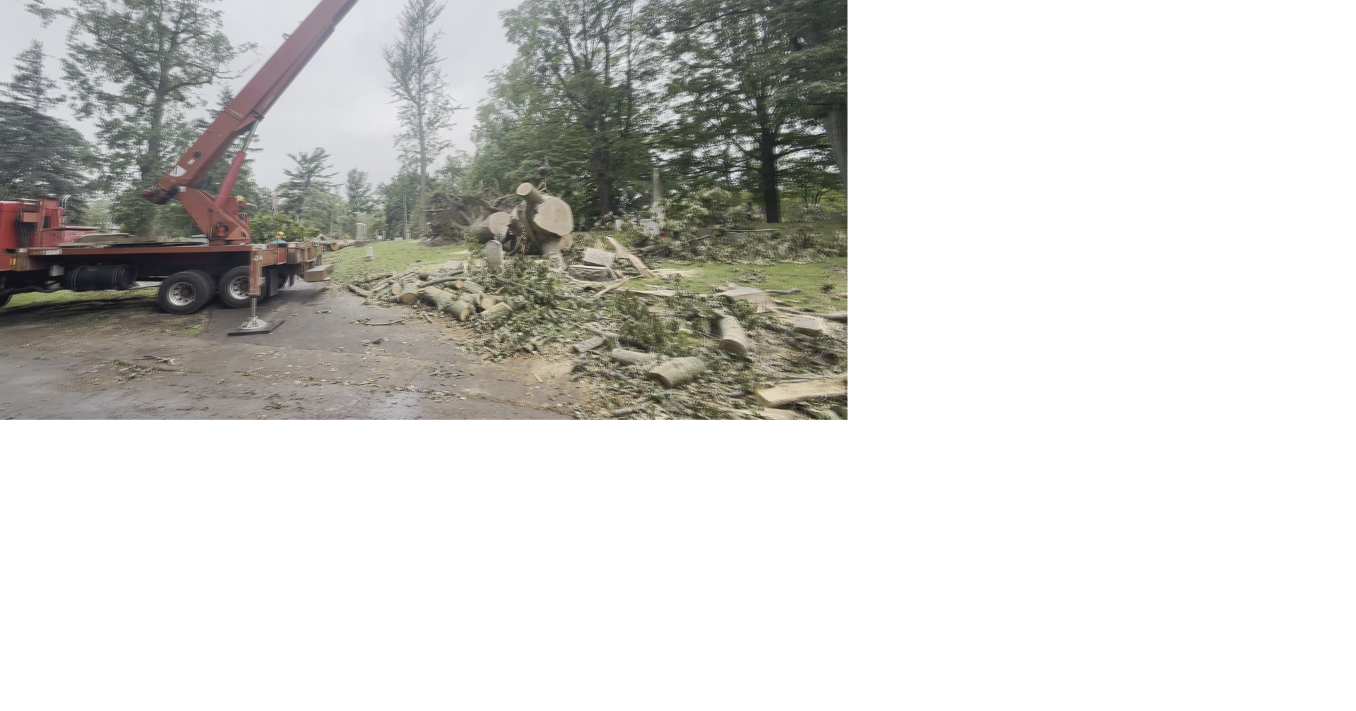 Erie Cemetery Faces Weeks of Recovery After Devastating Storm Damage