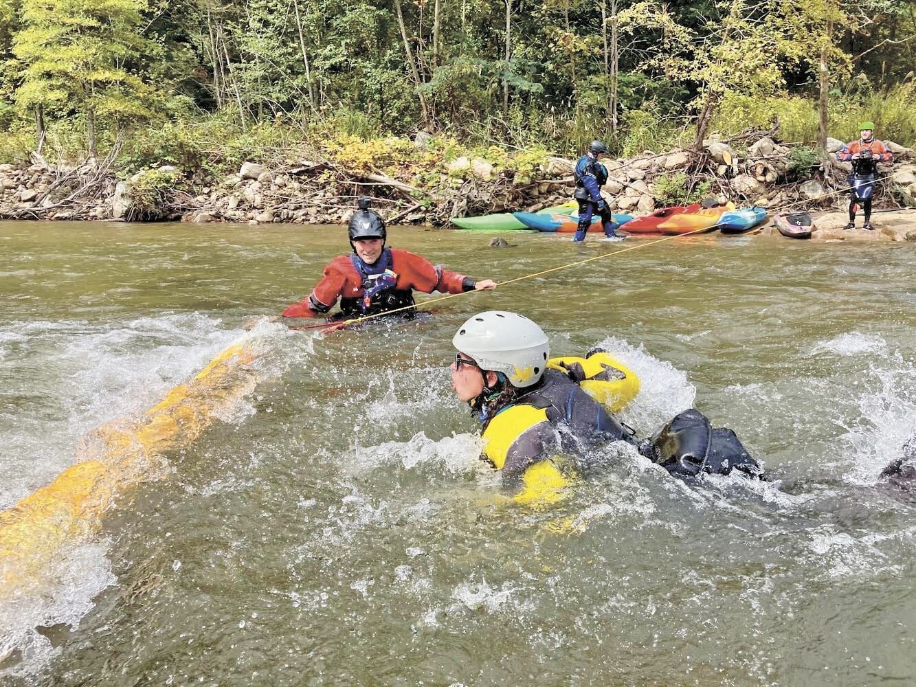 Groups join forces to teach veterans swiftwater rescue skills