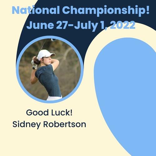 Tyler's Sidney Robertson competing in First Tee National Championship