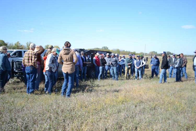 Kansas Grazing Lands Coalition hosts Downey Ranch tour covering bale