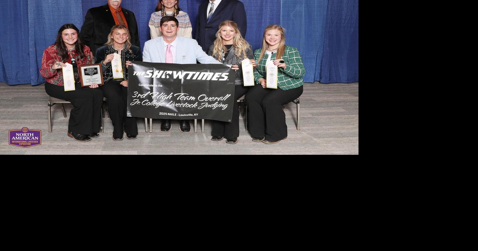 Northern Oklahoma College places third at Junior College Livestock Judging Awards