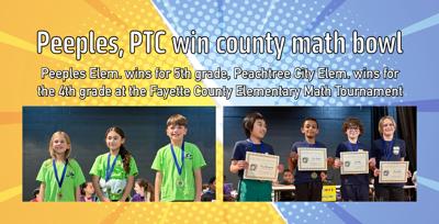 Elementary Math Bowl Peeples, PTC Win County Math Bowl | School | fayette-news.net
