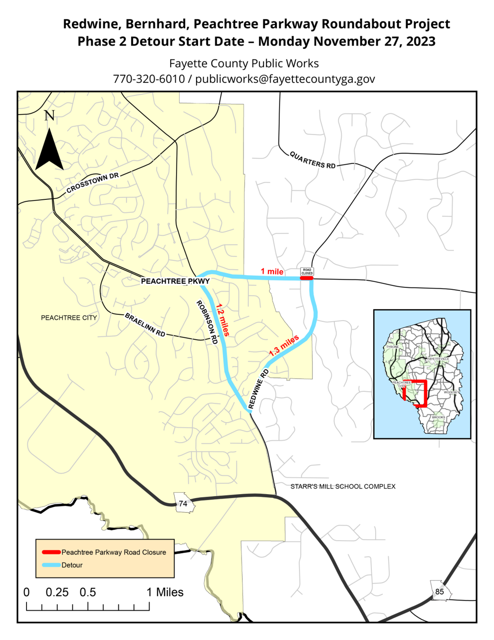 Bernhard Road Open, Peachtree Parkway Closed for Two Weeks Lifestyles