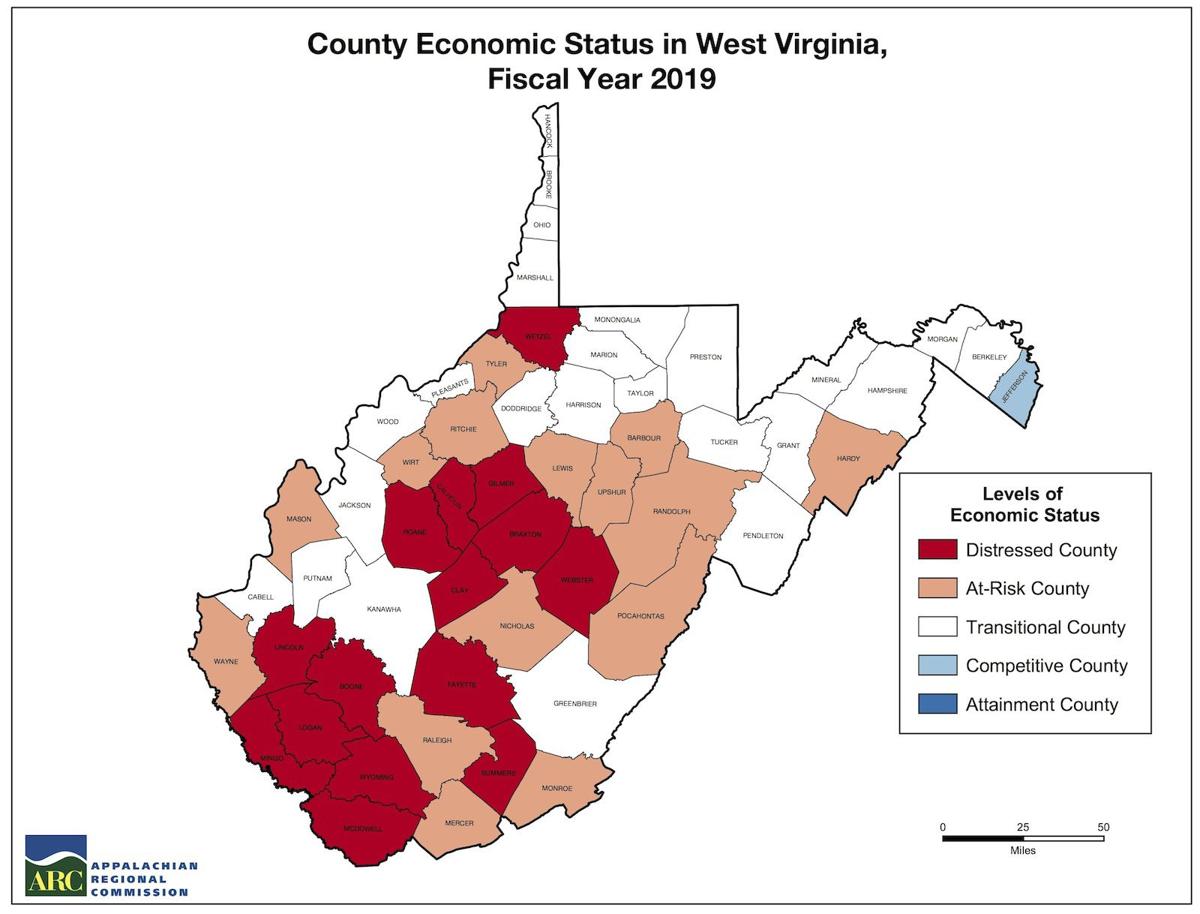 Status Of West Virginia Counties In Arc Designation News Fayettetribune Com