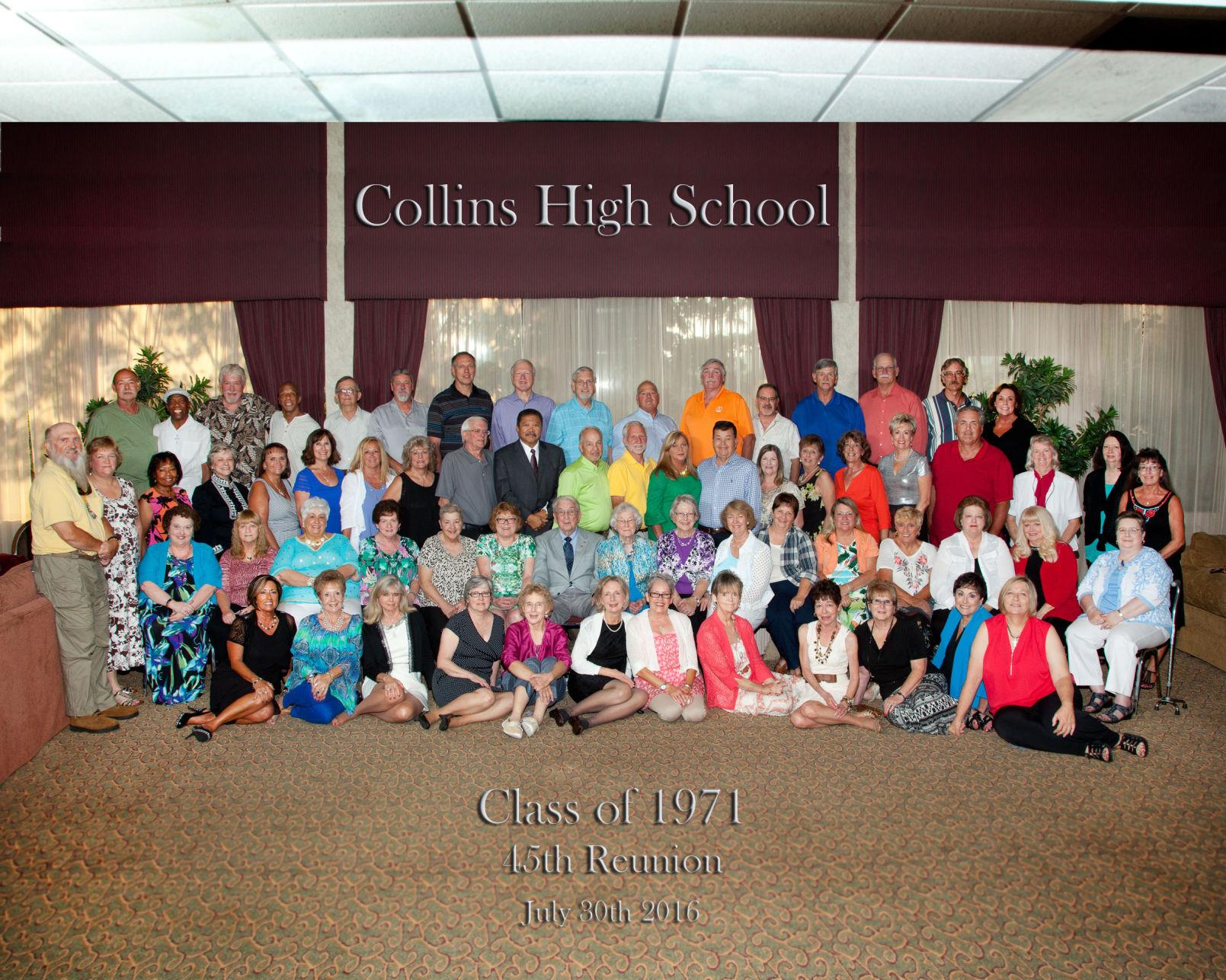 Collins High Class of 1971 holds 45year reunion Community