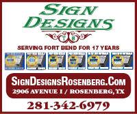 Custom signage designed to fit your specifications
