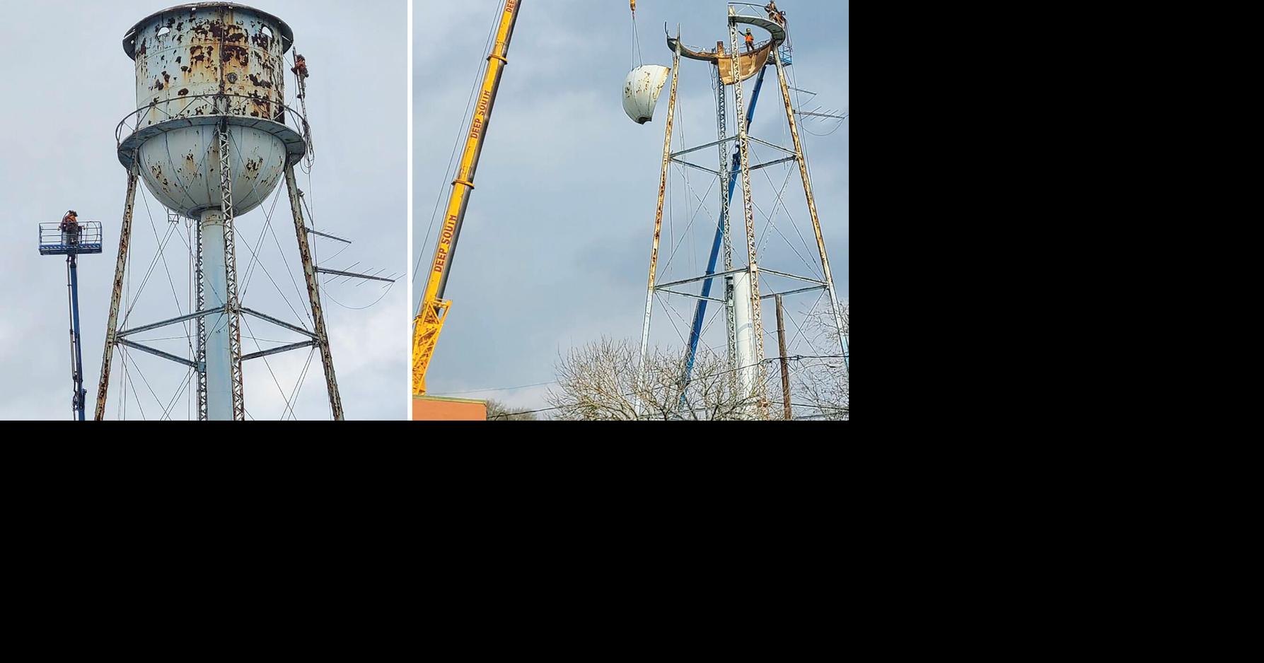 Needville’s historic water tower comes down News