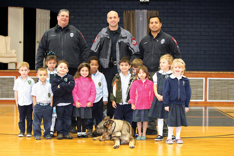 Holy Rosary’s pre-K class with Fyba