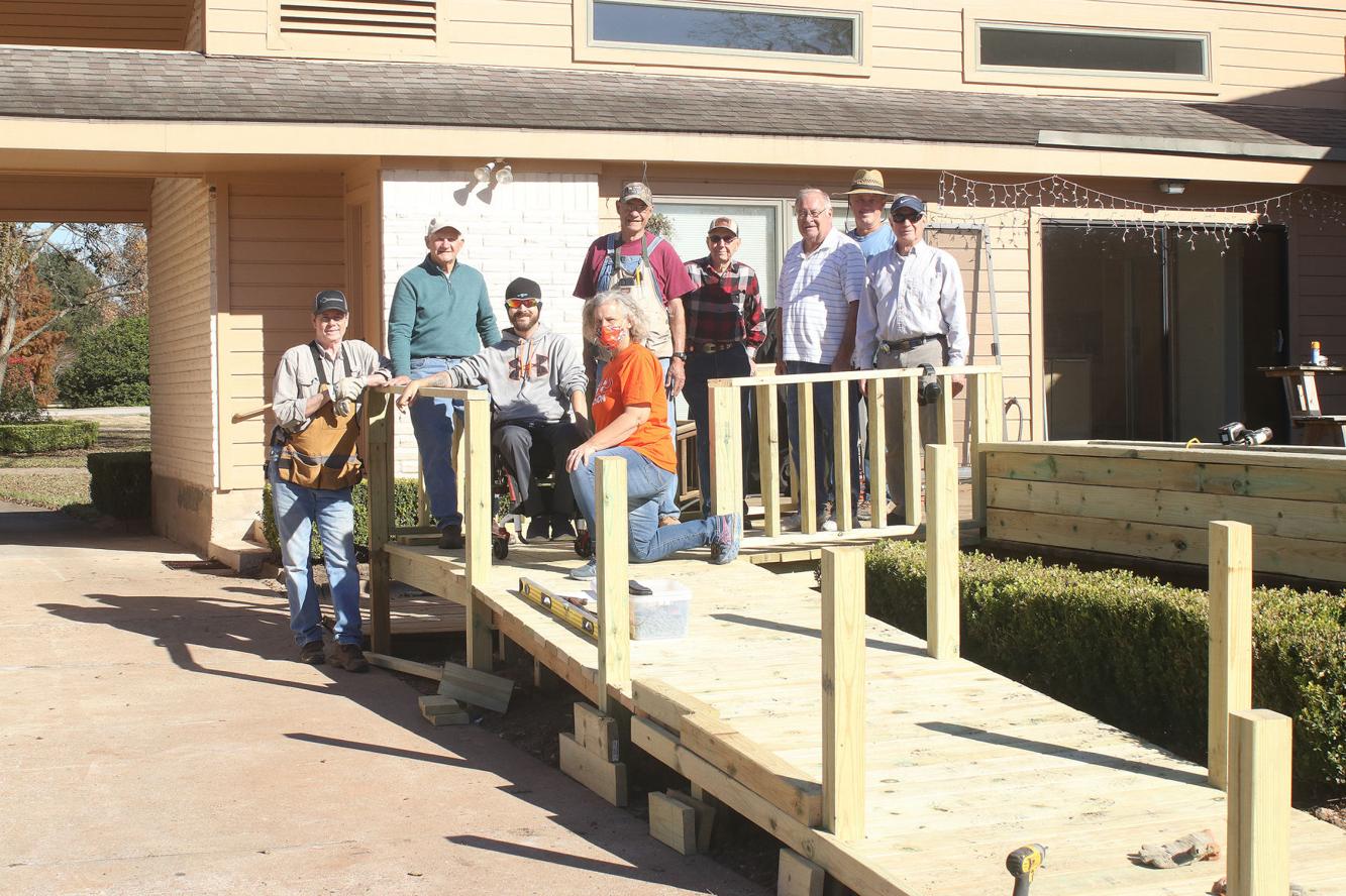 Group builds wheelchair ramp for disabled Army veteran Community