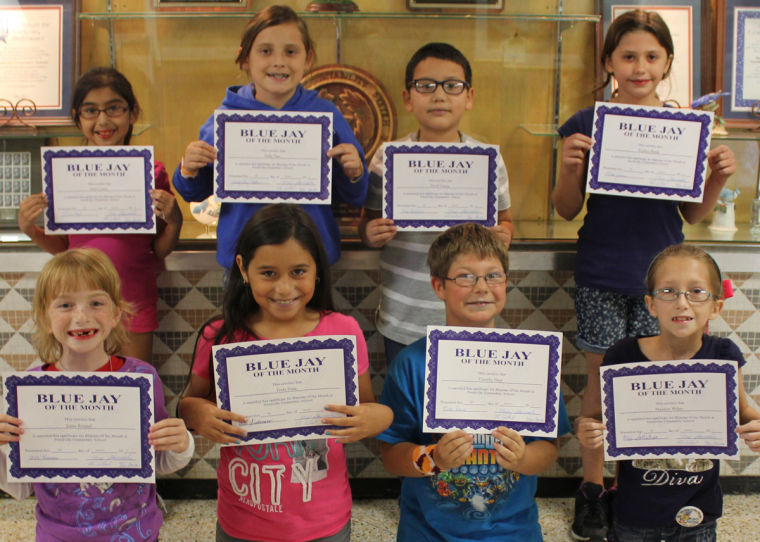 Needville Elementary Blue Jays of the Month shine for September