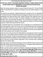 Emergency Food & Shelter nation Board Program