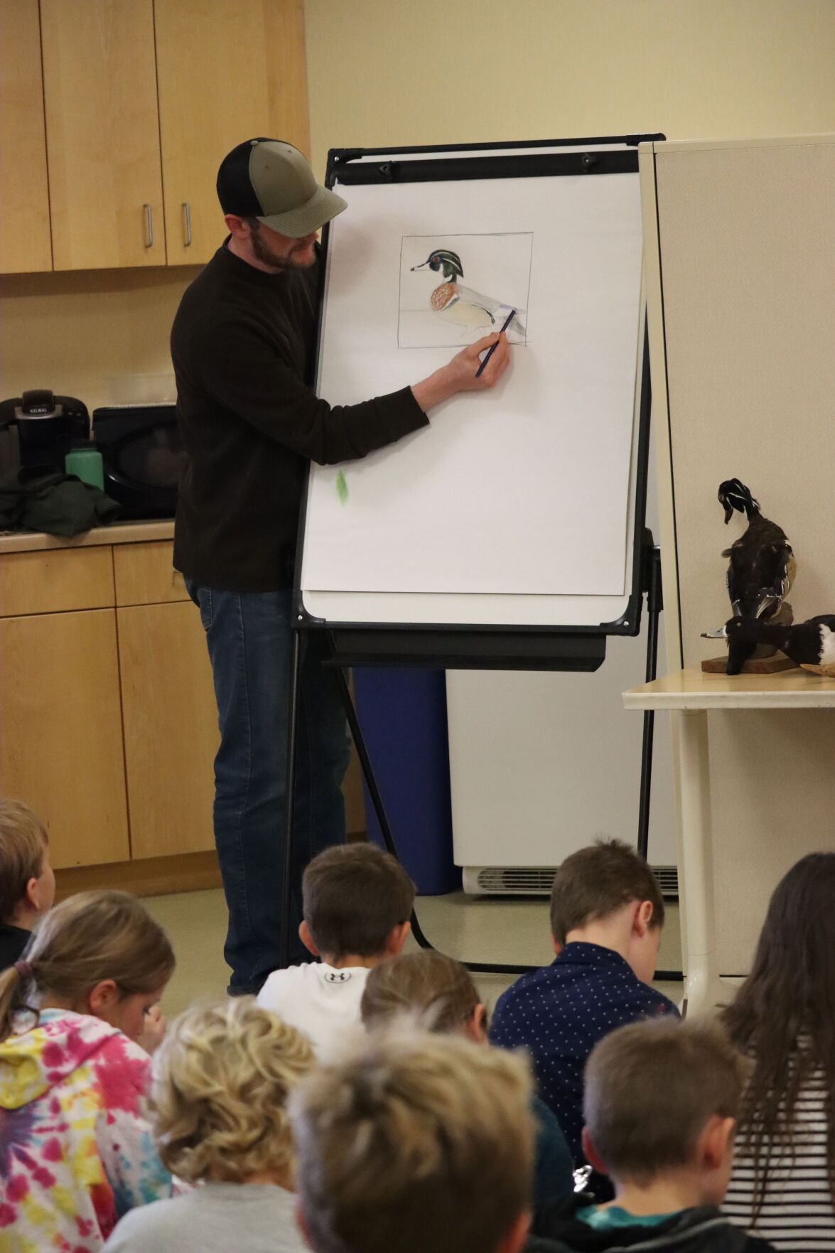 Painting a winning scene Duck Stamp winning artist visits PWLC