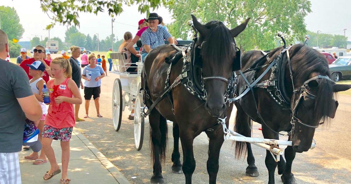 Otter Fest Ottertail festival has carriage rides, vendors, car show