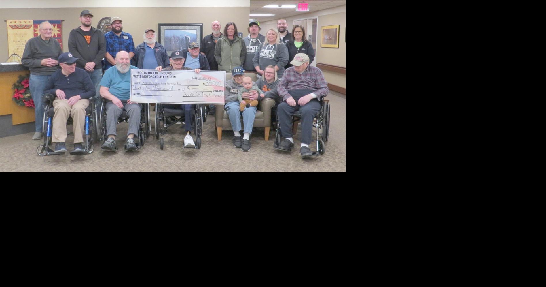 Boots on the Ground presents large donation to Fergus Falls veterans(07)